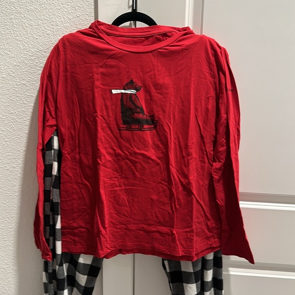 Polar bear and buffalo check pjs set - Picture 4 of 7